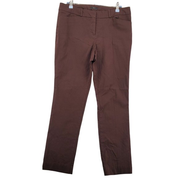Worthington Industries Pants - WORTHINGTON INDUSTRIES Pants Women's Canvas Slim Chino Stretch Brown 8
